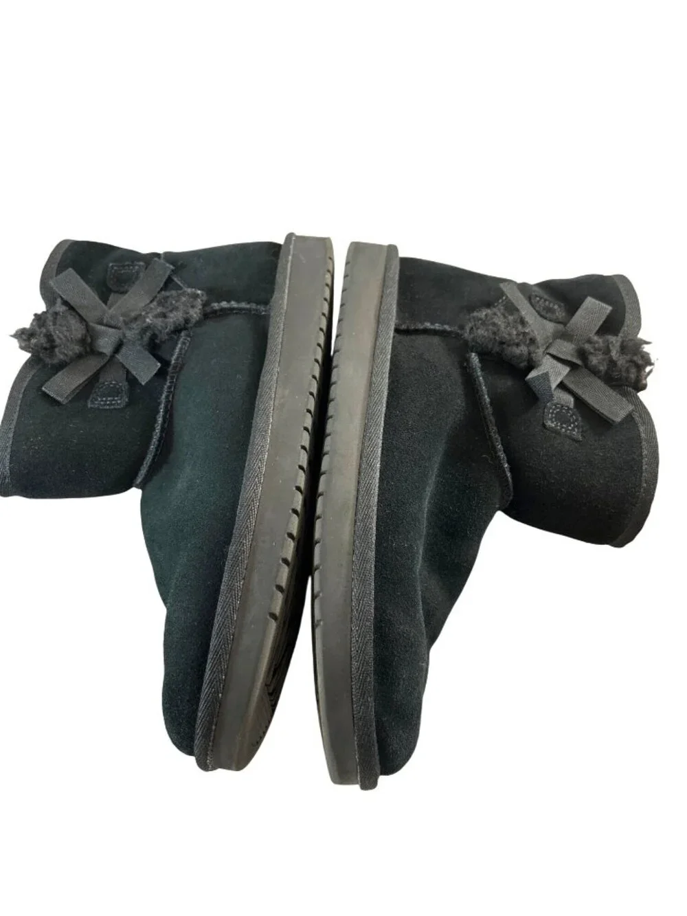 Kookaburra by UGG Girls Boots Ankle Fur Lined Zip Black Size 3